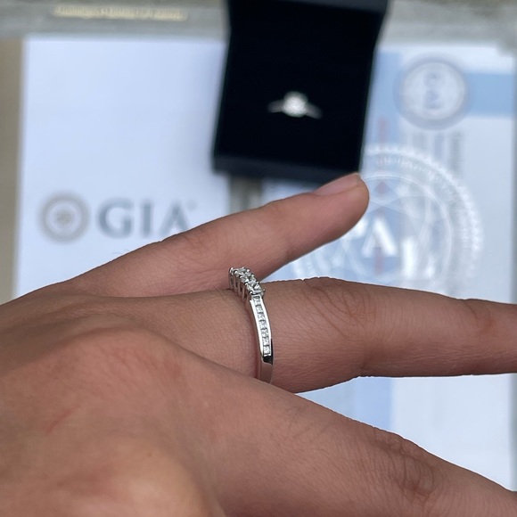 Natural Diamond Engagement and Wedding Ring; 1.20 Karat Natural Diamonds - Picture 4 of 13